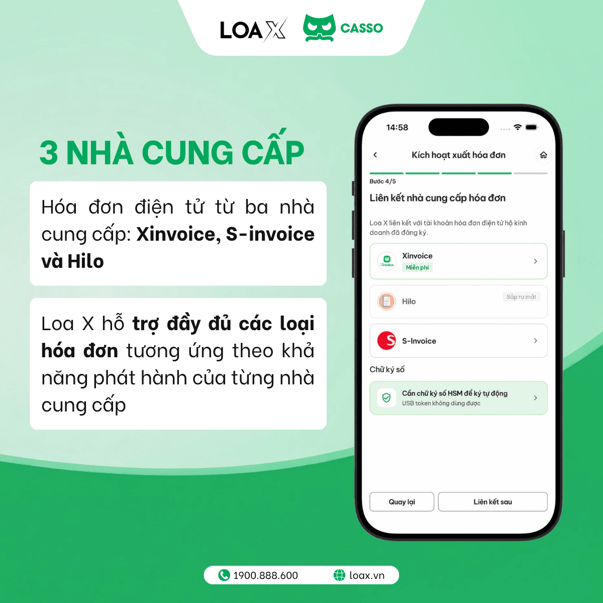 Chủ động lựa chọn nhà cung cấp hóa đơn điện tử