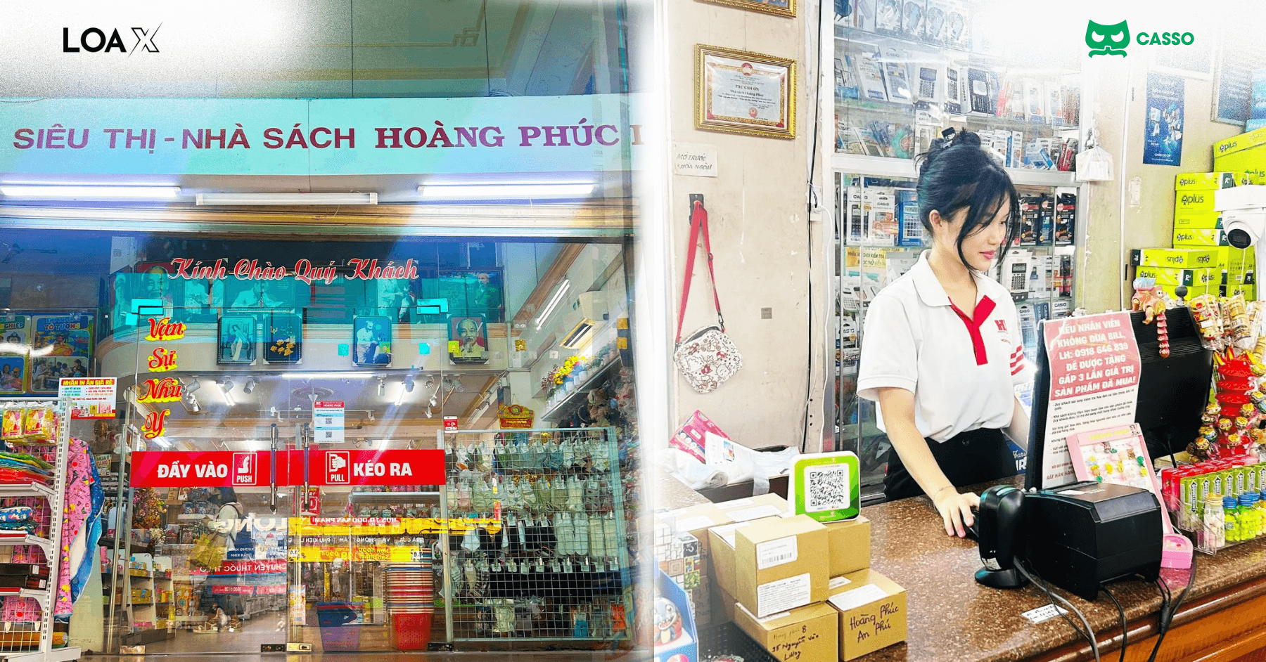 Loa X triển khai lắp đặt loa báo chuyển khoản cho doanh nghiệp - Hệ thống Nhà sách Hoàng Phúc
