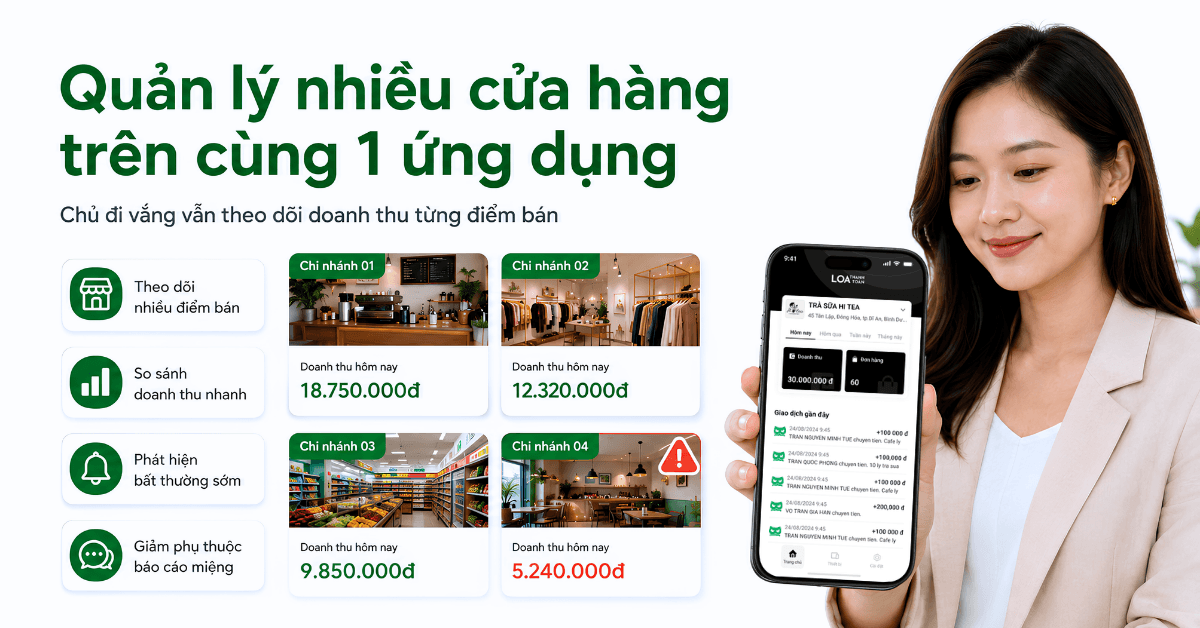 app quản lý cửa hàng từ xa nhiều chi nhánh