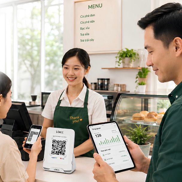 Loa báo chuyển khoản & hóa đơn điện tử tự động