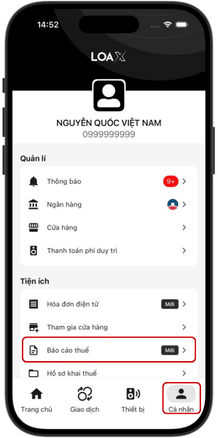 BƯỚC 1: MỞ TÍNH NĂNG HÓA ĐƠN ĐIỆN TỬ — Hướng dẫn sử dụng tính năng Hoá đơn điện tử