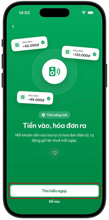 BƯỚC 1: MỞ TÍNH NĂNG HÓA ĐƠN ĐIỆN TỬ — Hướng dẫn sử dụng tính năng Hoá đơn điện tử