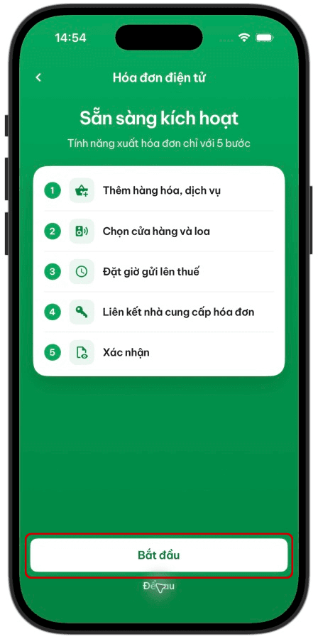 BƯỚC 1: MỞ TÍNH NĂNG HÓA ĐƠN ĐIỆN TỬ — Hướng dẫn sử dụng tính năng Hoá đơn điện tử