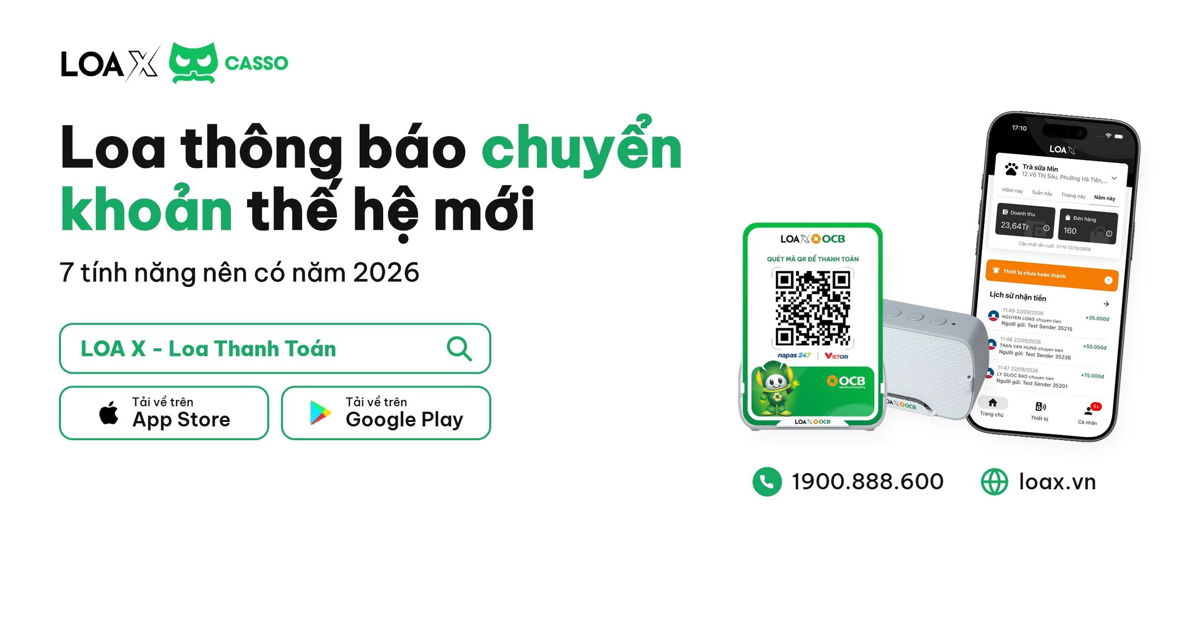 Loa thông báo chuyển khoản thế hệ mới? 7 tính năng nên có năm 2026