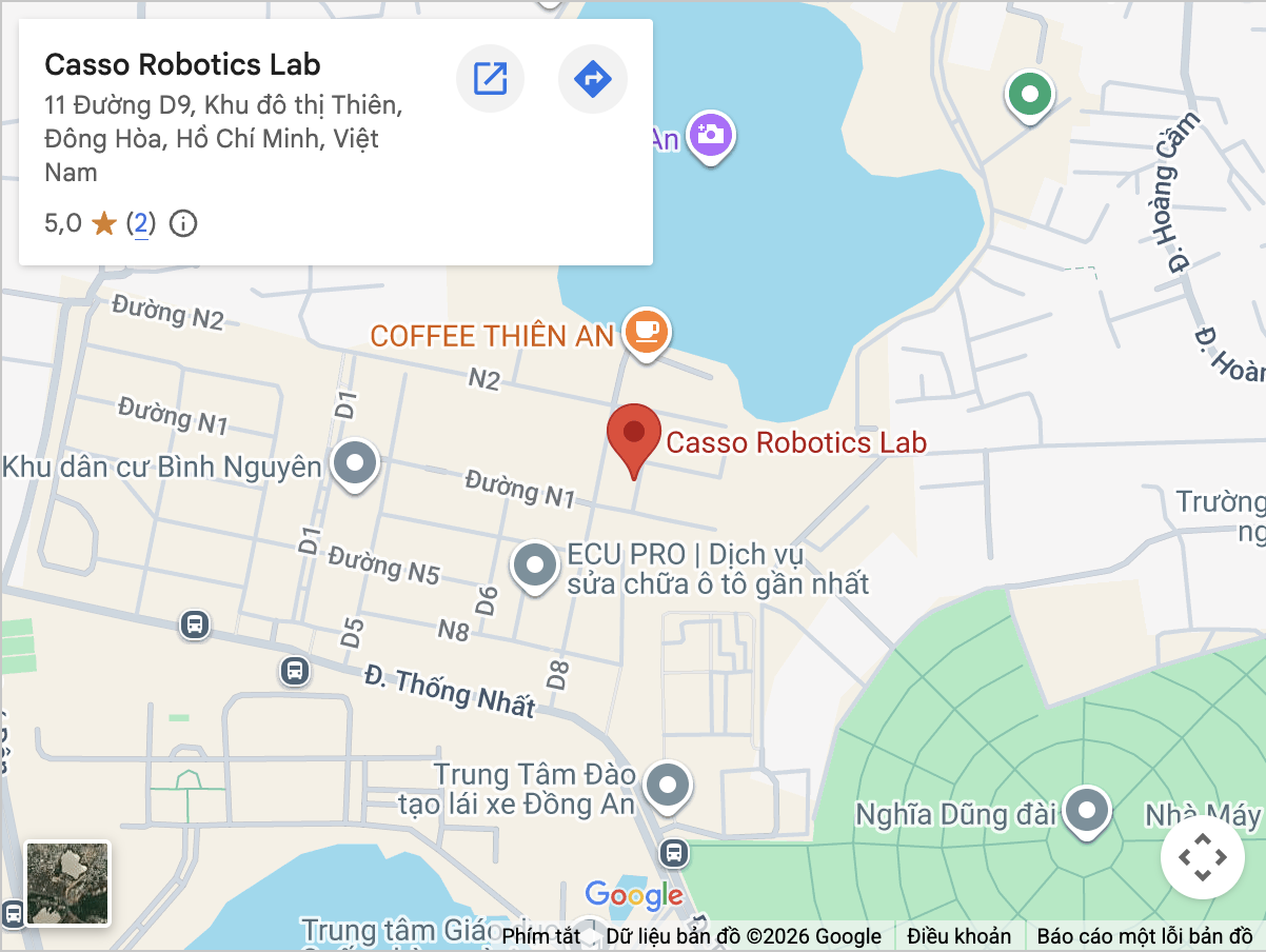 Bản đồ Casso Robotics Lab