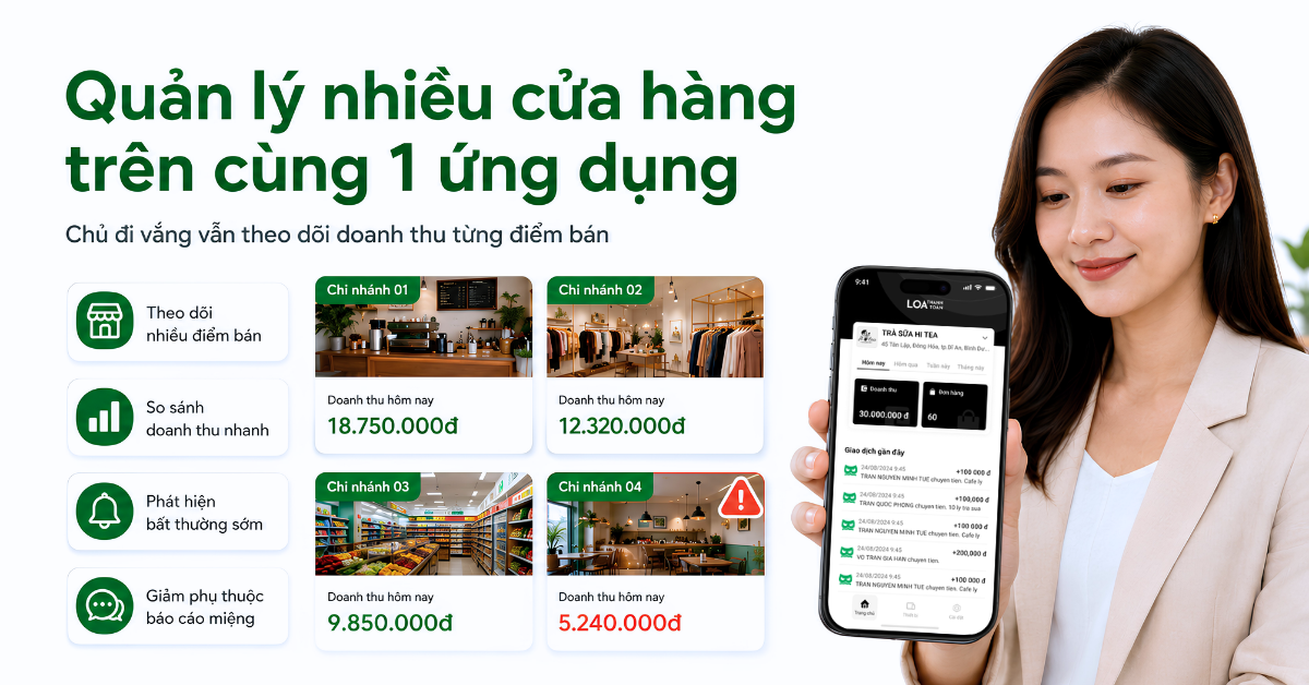 app quản lý cửa hàng từ xa nhiều chi nhánh